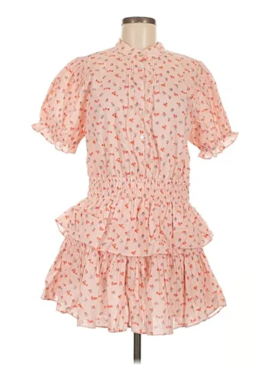Pre-owned Loveshackfancy Casual Dress In Orange