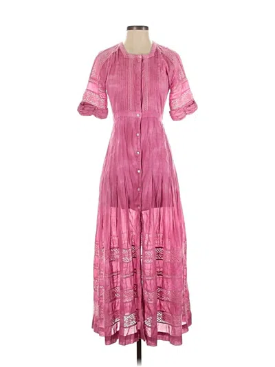 Pre-owned Loveshackfancy Casual Dress In Pink