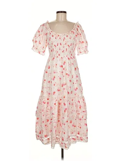 Pre-owned Loveshackfancy Casual Dress In Pink