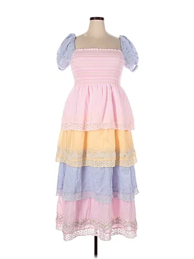 Pre-owned Loveshackfancy Casual Dress In Pink