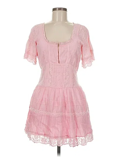 Pre-owned Loveshackfancy Casual Dress In Pink