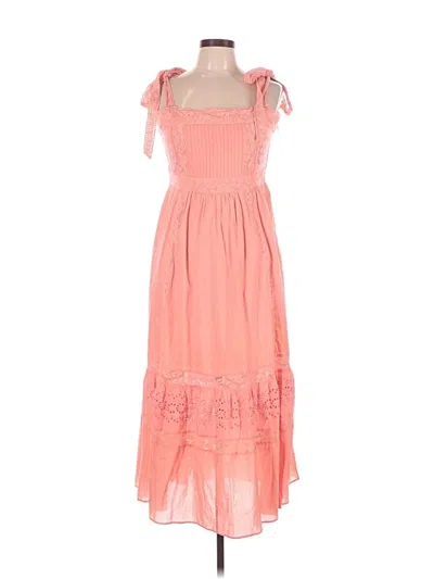Pre-owned Loveshackfancy Casual Dress In Pink