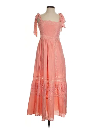 Pre-owned Loveshackfancy Casual Dress In Pink