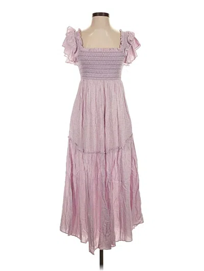 Pre-owned Loveshackfancy Casual Dress In Pink