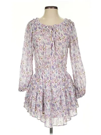 Pre-owned Loveshackfancy Casual Dress In Purple