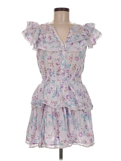 Pre-owned Loveshackfancy Casual Dress In Purple