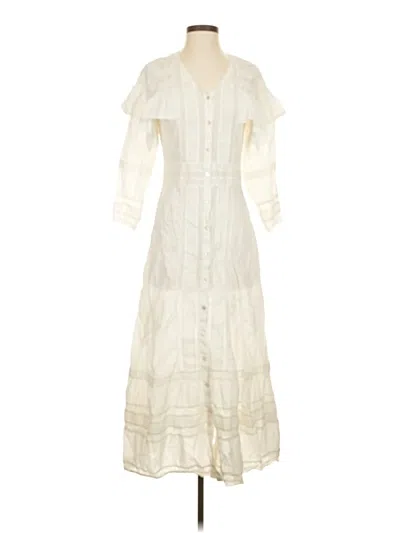 Pre-owned Loveshackfancy Casual Dress In White