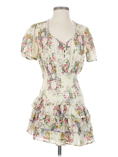 Pre-owned Loveshackfancy Casual Dress In White