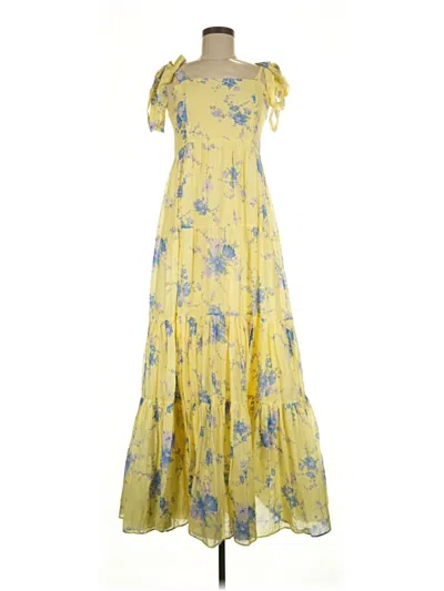 Pre-owned Loveshackfancy Casual Dress In Yellow