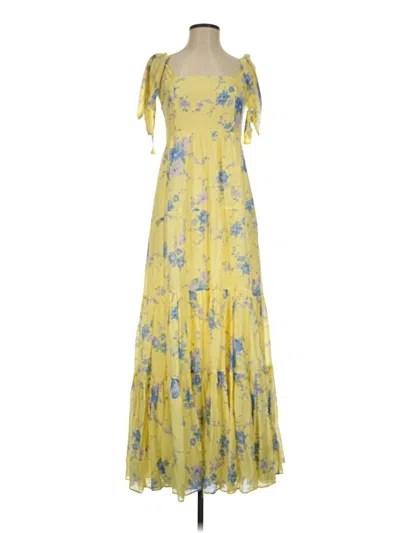 Pre-owned Loveshackfancy Casual Dress In Yellow