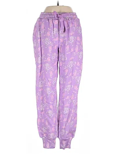Pre-owned Loveshackfancy Casual Pants In Purple