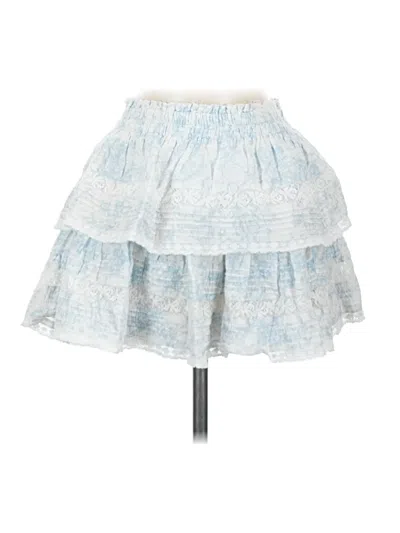 Pre-owned Loveshackfancy Casual Skirt In Blue