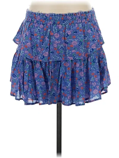Pre-owned Loveshackfancy Casual Skirt In Blue