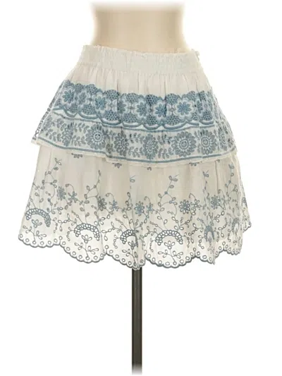 Pre-owned Loveshackfancy Casual Skirt In Blue