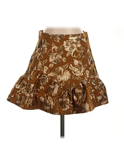 Pre-owned Loveshackfancy Casual Skirt In Brown