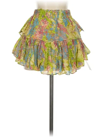 Pre-owned Loveshackfancy Casual Skirt In Green