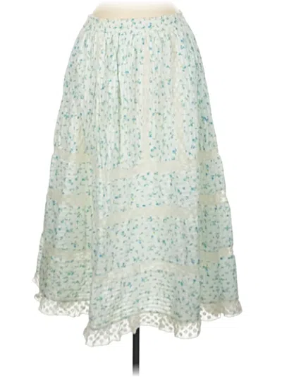 Pre-owned Loveshackfancy Casual Skirt In Green