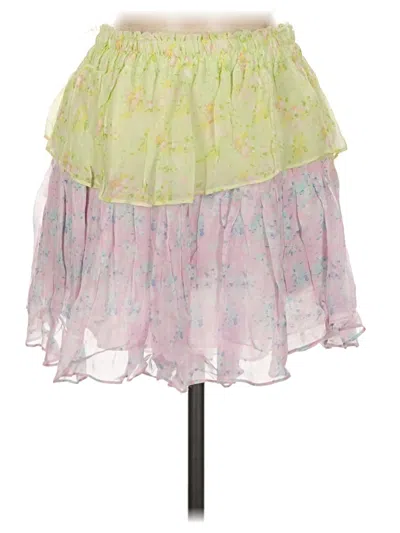 Pre-owned Loveshackfancy Casual Skirt In Green