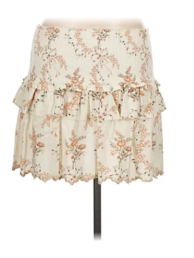Pre-owned Loveshackfancy Casual Skirt In Ivory