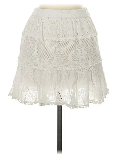 Pre-owned Loveshackfancy Casual Skirt In Ivory