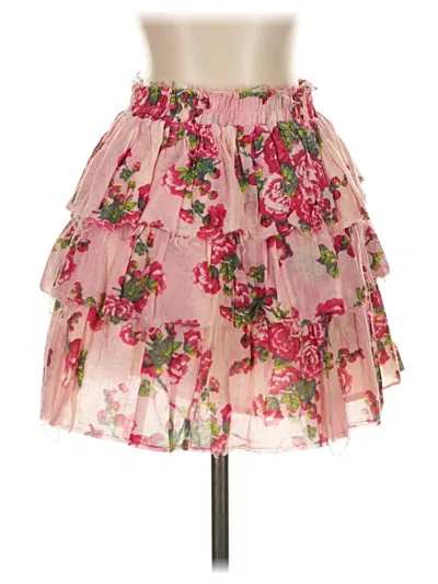 Pre-owned Loveshackfancy Casual Skirt In Pink