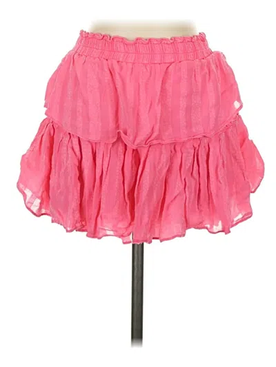 Pre-owned Loveshackfancy Casual Skirt In Pink