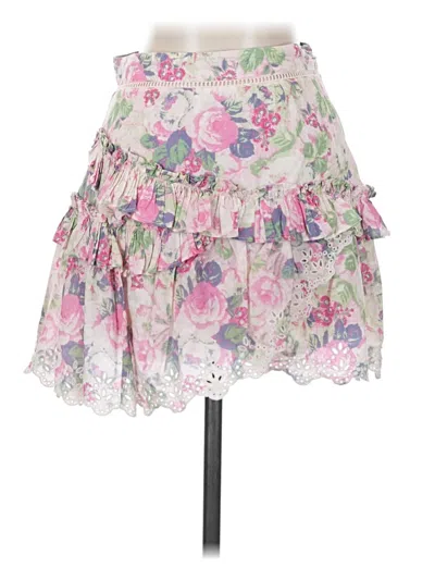 Pre-owned Loveshackfancy Casual Skirt In Pink