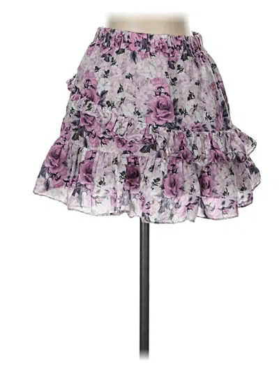 Pre-owned Loveshackfancy Casual Skirt In Purple