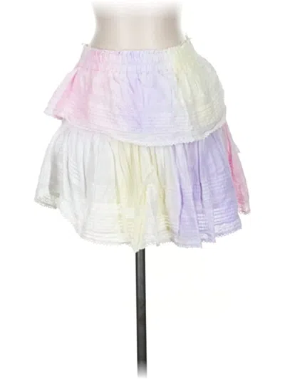 Pre-owned Loveshackfancy Casual Skirt In White