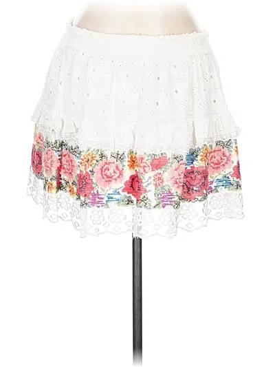 Pre-owned Loveshackfancy Casual Skirt In White