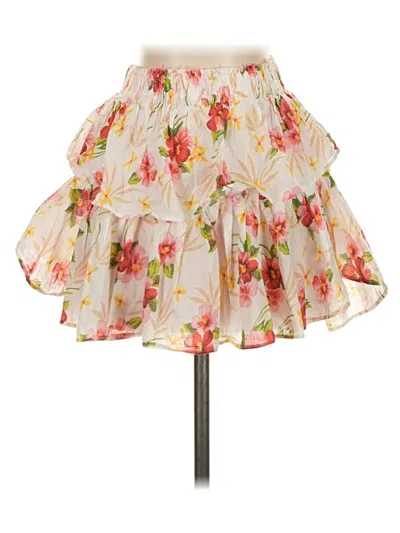 Pre-owned Loveshackfancy Casual Skirt In White