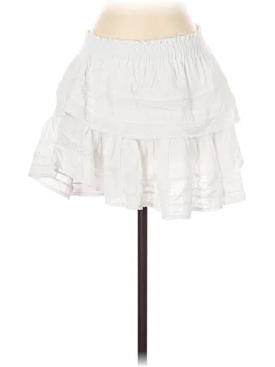 Pre-owned Loveshackfancy Casual Skirt In White
