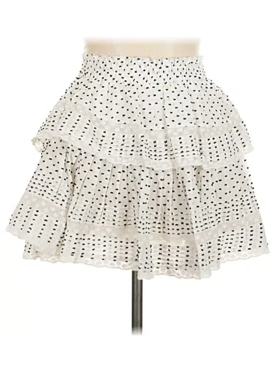 Pre-owned Loveshackfancy Casual Skirt In White