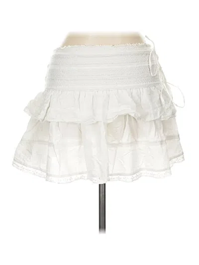 Pre-owned Loveshackfancy Casual Skirt In White