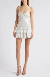 Loveshackfancy Catana Embellished Cotton Minidress In White