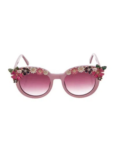 Pre-owned Loveshackfancy Cat-eye Gradient Sunglasses In Pink