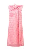 Loveshackfancy Catherina Brocade Maxi Skirt In Pink