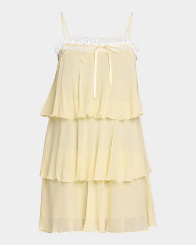 Loveshackfancy Cedra Dress In Butter Lemon