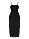 Loveshackfancy Celadine Lace-insert Midi Dress In Black