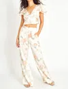 Loveshackfancy Celestine Pant In Sandy Rose In Multi