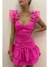 Loveshackfancy Chaya Dress In Flirty Fuchsia In Multi