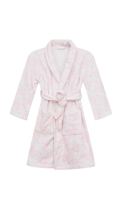 Loveshackfancy Children Robe In Pink Bonnet
