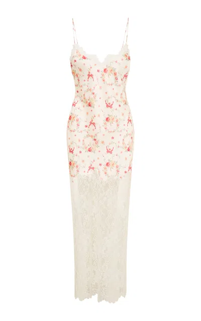 Loveshackfancy Circe Satin Midi Dress