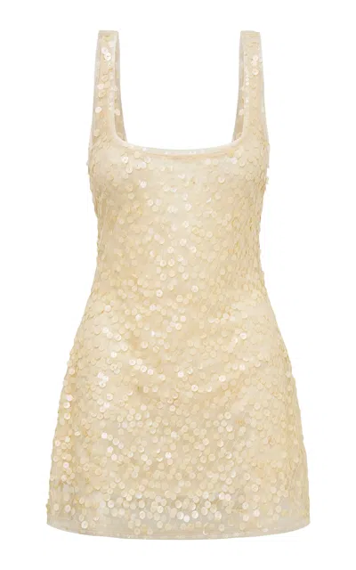 Loveshackfancy Ciris Beaded Mini Dress