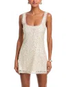 Loveshackfancy Ciris Sequin Minidress In White
