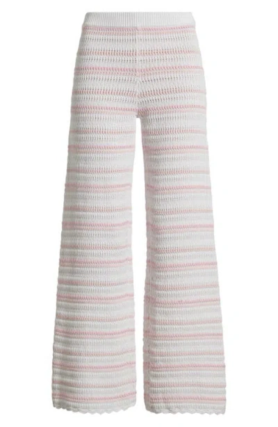 Loveshackfancy Clarabeth Stripe Knit Pants In Multi