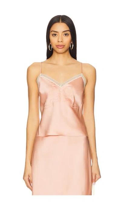 Loveshackfancy Claudina Top In Vintage Nude