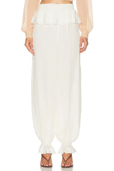 Loveshackfancy Clyra Pant In White