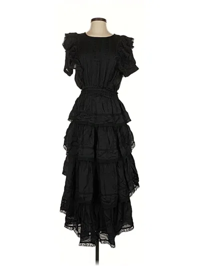 Pre-owned Loveshackfancy Cocktail Dress In Black