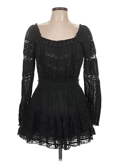 Pre-owned Loveshackfancy Cocktail Dress In Black